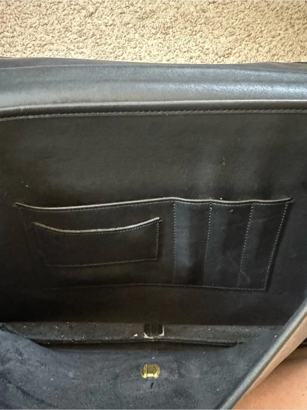 Vintage Coach Black Leather Metropolitan Briefcase ft. in Devil Wears Prada 2